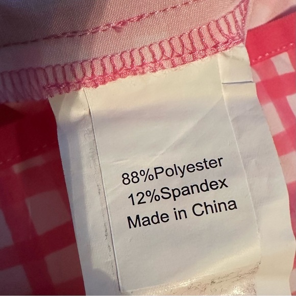 Vineyard Vines Performance Skort Womens 4 Golf Pink White Check athletic sporty - Picture 7 of 7